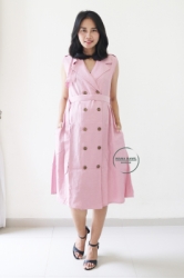 Dress Baju Hamil Menyusui Trench Coat Diandra   NAD 05 22  large